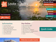Tablet Screenshot of leakecountyms.org